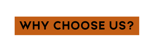 WHY CHOOSE US
